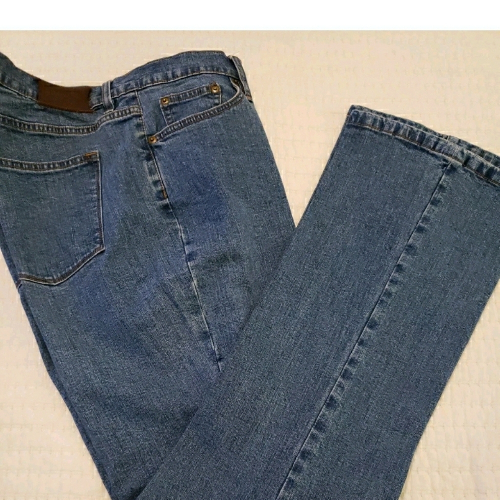 Lauren Jeans LRL size 10 Waist 33-33.5" Womens Blue Denim Boot Cut Inseam 30"